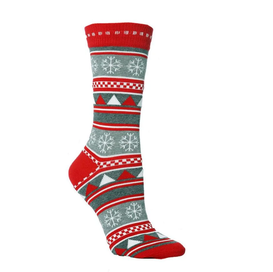 Women′s Christmas Holiday Socks Cotton Knit Crew Xmas Socks for Girls Novelty Christmas Gifts