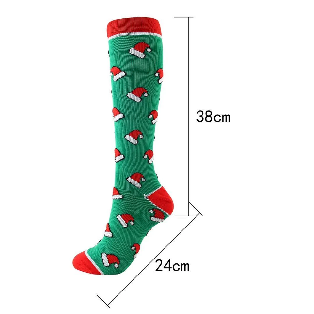 Graduated Support Knee-High Compression Christmas Socks for Men&Women