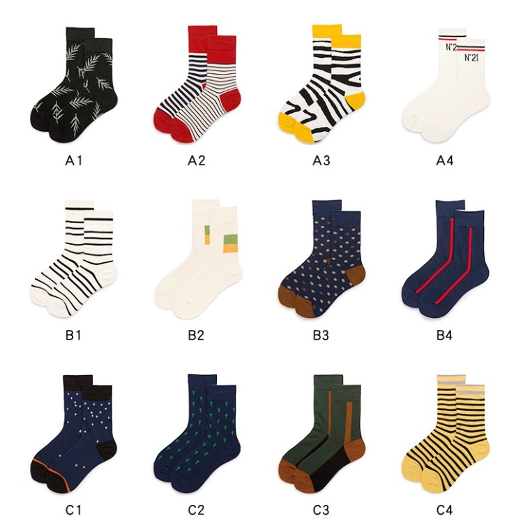 Adults Custom Sock Happy Design High Elastic Colorful Dress Breathable Sport Sock Cotton Fashion Women Men Socks