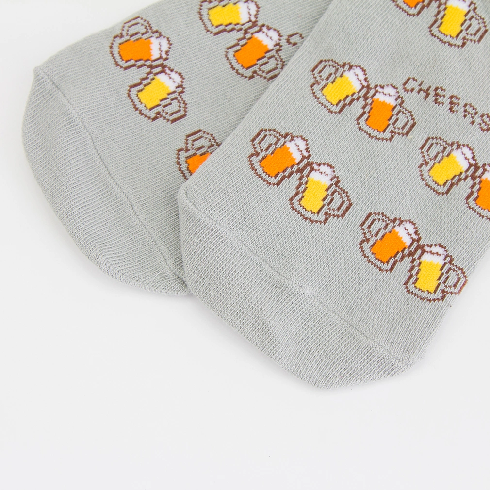 Unisex Man Women Custom Wholesale Cotton Jacquard Men Crew Socks