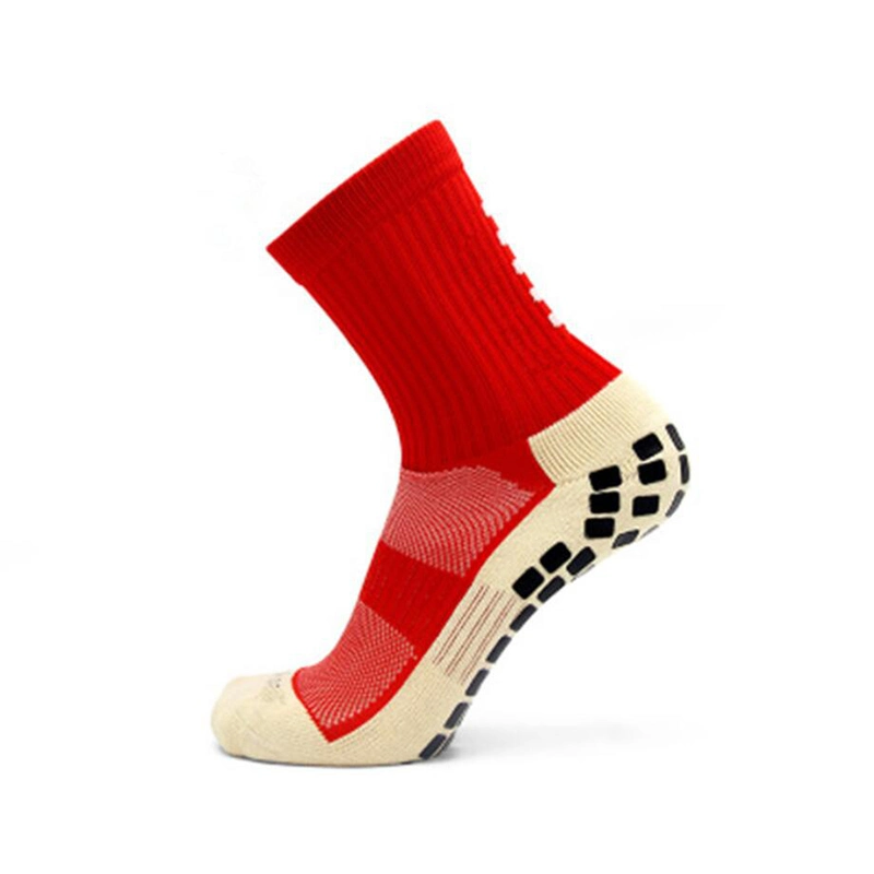 Anti Slip Football Soccer Sports Socks Unisex Men Women Soccer Socks Calf Short Sock with Rubber DOT Thick Cotton Bottom Anti Skid Breathable Wbb15131