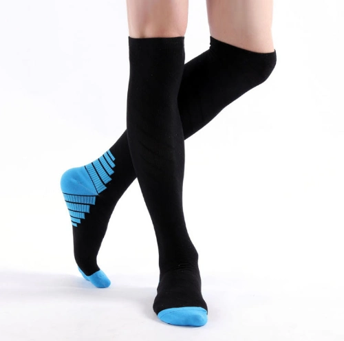 Custom Men Athletic Socks 20-30 Mmhg Knee High Athletic Running Compression Socks for Men and Women