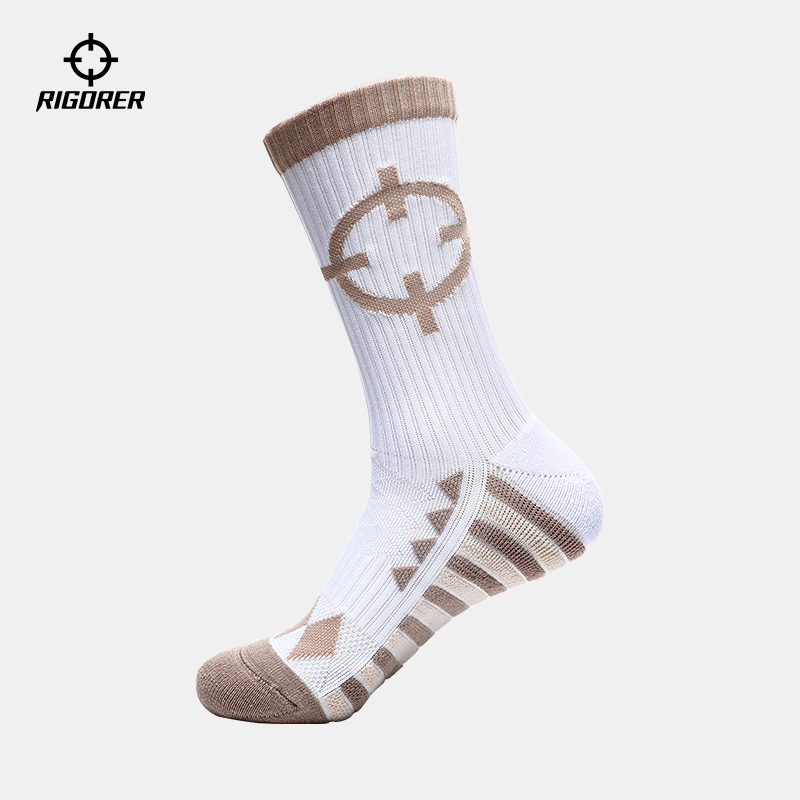 Wholesale Custom High Quality Cotton Printed Logo Crew Jacquard Men′s Sock Fashion Women Unisex Basketball Socks