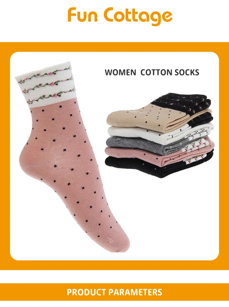 New Factory Outlet Comfy 100% Cotton Women Short Crew Socks Low Cut Sock