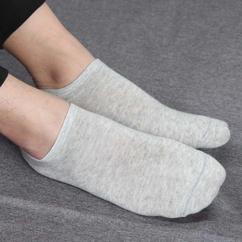 Wholesales Socks Men&Women Breathable Sports Socks Solid Ankle White Black Gray