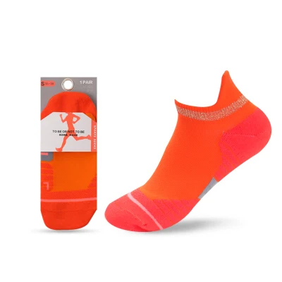 Naranja Clow Cut Tobillo Hombres Mujeres Calcetines Malla Transpirable Senderismo Compresión Atlético Personalizado Deportes Calcetines para correr