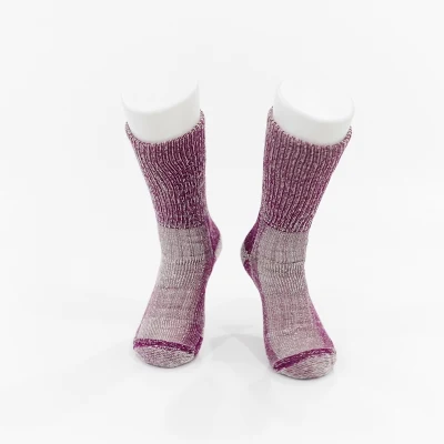 181031sk-Winter Sport Merino Wool Calcetines térmicos hasta la rodilla de esquí más gruesos para mujer