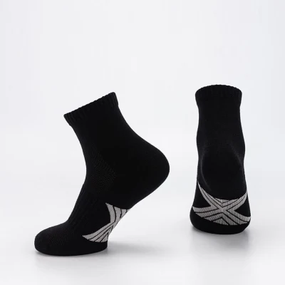 OEM Custom Bamboo Cotton Design Own Logo Calcetines Hombre Black Crew Socks Calcetín deportivo personalizado